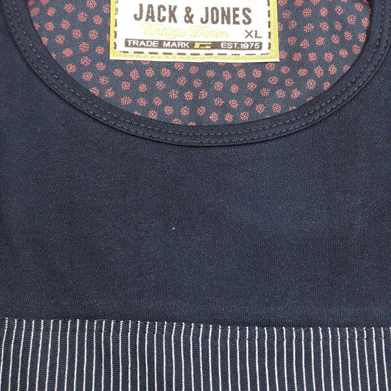 تصویر  تی شرت مردانه دو رنگ ( نخ پنبه.  پارچه ترک ) Jack & Jones