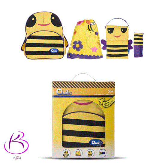 تصویر  پک کوله پشتی کوییلو طرح زنبور Quilo Bee Design