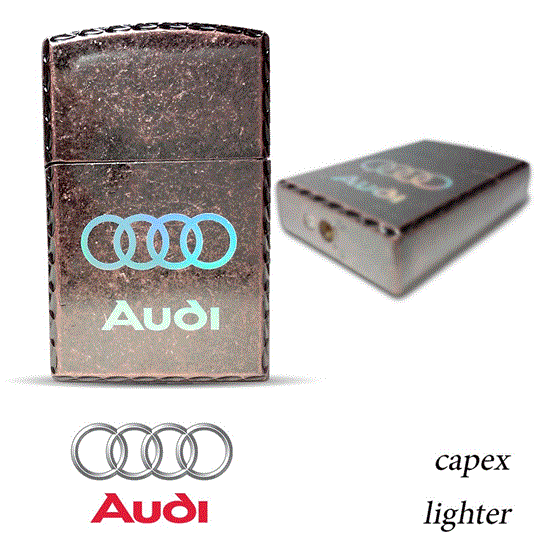 تصویر  فندک لاکچری سنگی طرح زیپو مدل Audi