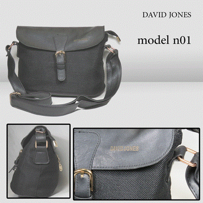 تصویر  کیف دستی مجلسی زنانه مشکی David Jones