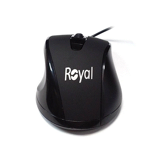 تصویر  موس حرفه ای رویال مشکی مدل Royal mouse M131