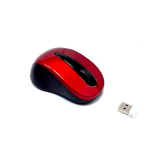 تصویر  موس بی سیم وایرلس  قرمز CASI wireless mouse MW-2.4G
