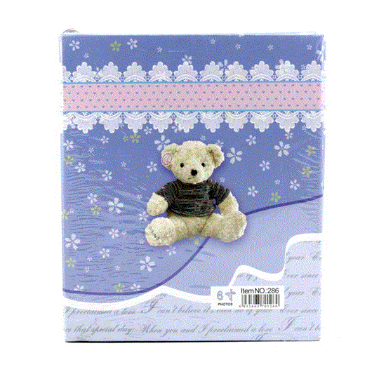 تصویر  آلبوم عکس طرح خرس آبی با ظرفیت 40عکس
