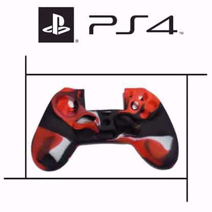 تصویر  روکش دسته پلی استیشن PS4‬‎ قرمز چریکی