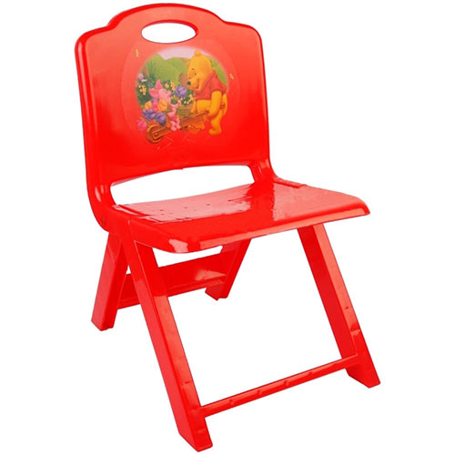 تصویر  صندلی تاشو کودک قرمز رنگ تابا
