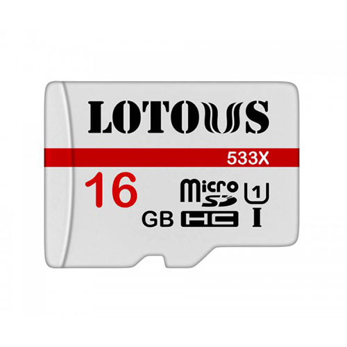 تصویر  کارت حافظه‌ microSDHC لوتوس مدل U1 533X ظرفیت 16 گیگابایت