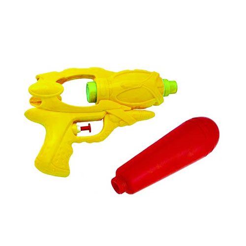 تصویر  اسباب بازی تفنگ آبپاش تسما زرد قرمز