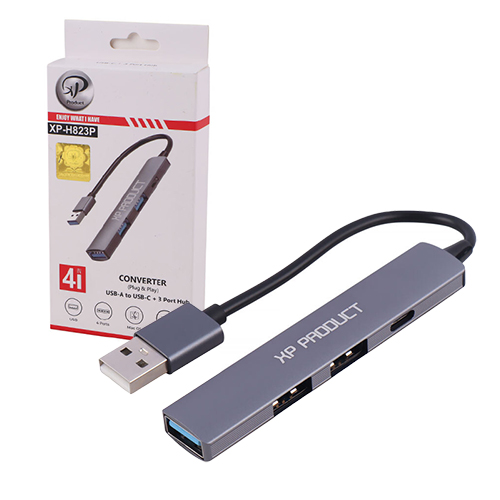 تصویر  هاب 4 پورت USB 2.0 ایکس پی-پروداکت مدل H823P
