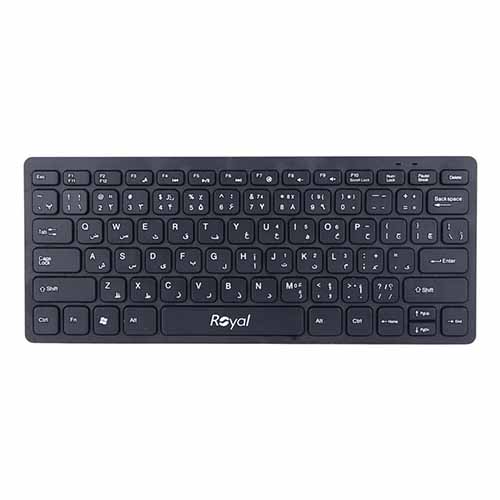 تصویر  ست کیبورد و ماوس بی سیم رویال مدل KM-810 مشکی