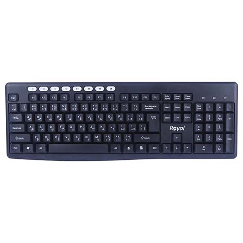 تصویر  ست کیبورد و ماوس بی سیم رویال مدل KM-870