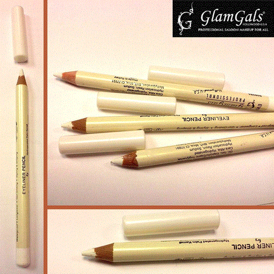 تصویر  مداد چشم سفید ضدآب گلامگالز GlamGals