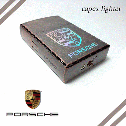 تصویر  فندک لاکچری سنگی طرح زیپو مدل PORSCHE