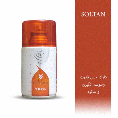 تصویر  اسپری خوشبو کننده هوا جی ام مدل SOLTANحجم300ML