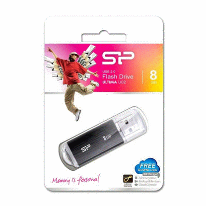 تصویر  فلش مموری سیلیکون پاور مدل U02 ظرفیت 8GB