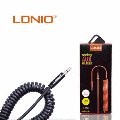تصویر  کابل AUX فنری الدینیو مدل LS-85 طول1.5MM