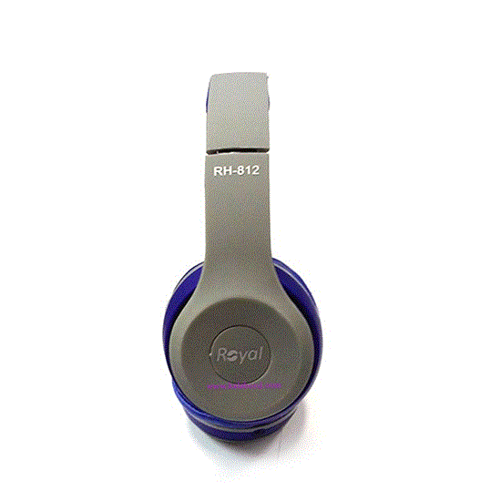 تصویر  هدفون رویال آبی مدل ROYAL wireless Headphone RH-812