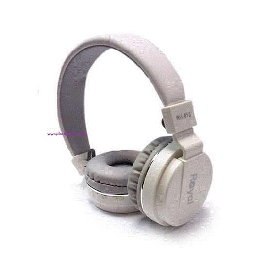تصویر  هدفون رویال سفید مدل ROYAL wireless Headphone RH-813