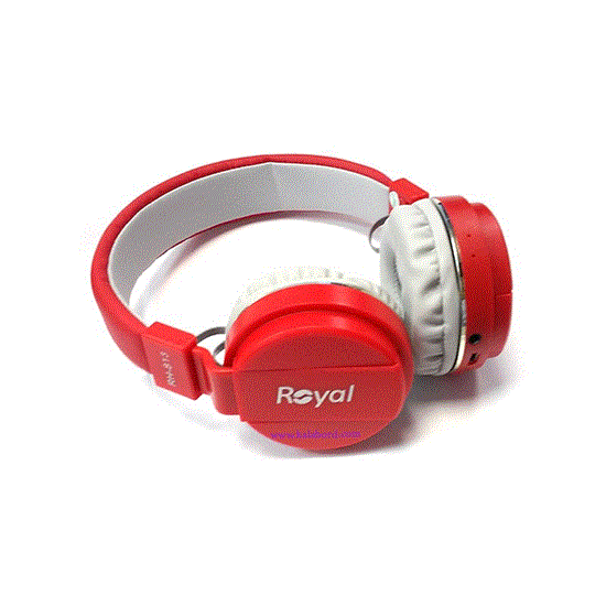 تصویر  هدفون رویال قرمز مدل ROYAL wireless Headphone RH-813