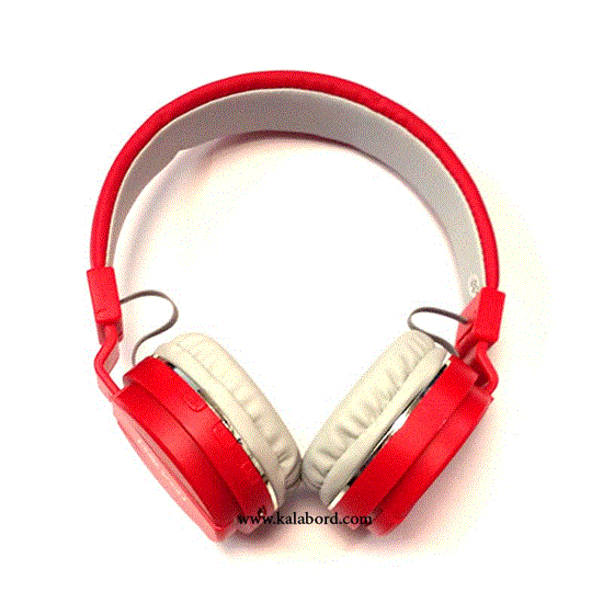 تصویر  هدفون رویال قرمز مدل ROYAL wireless Headphone RH-813