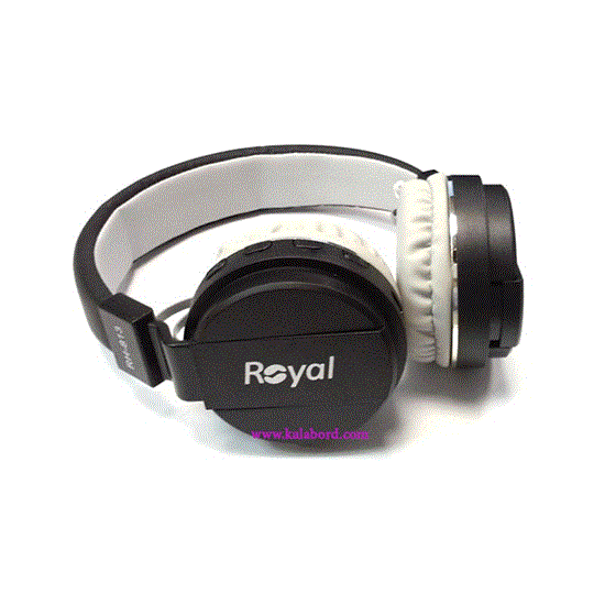 تصویر  هدفون رویال مشکی مدل ROYAL wireless Headphone RH-813