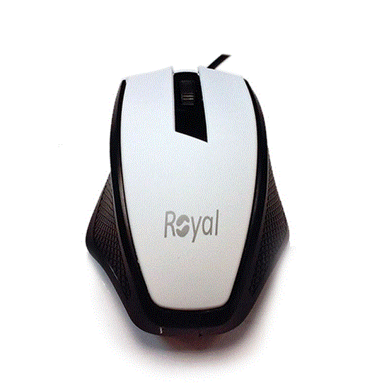 تصویر  موس حرفه ای رویال سفید مدل Royal mouse M132