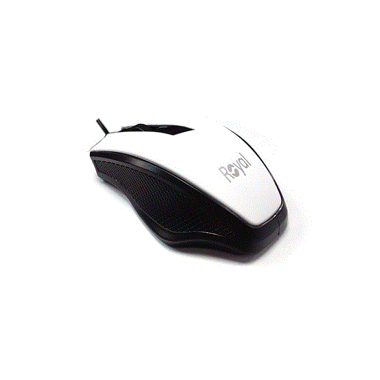 تصویر  موس حرفه ای رویال سفید مدل Royal mouse M132