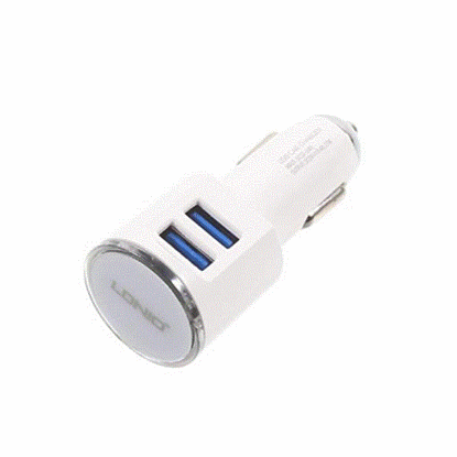 تصویر  شارژر فندکی الدینیو 2 پورت مدلDL-C29