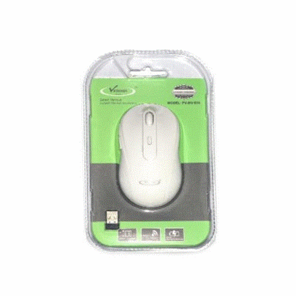 تصویر  موس بی سیم وایرلس سفید MACHER مدل MR-W30