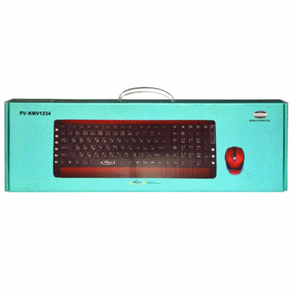 تصویر  کیبوردو موس بی سیم ونوس مدل KMV1234