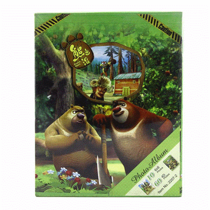 تصویر  آلبوم عکس طرح سبز خرسی با ظرفیت 200عکس