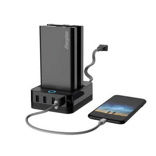 تصویر  پاوربانک انرجایزر به همراه پایه شارژ مدل PS 20000