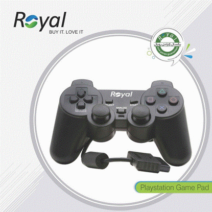 تصویر  دسته بازی تک شوکدار رویال ps2