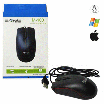 تصویر  موس رویال  مشکی مدل  M100
