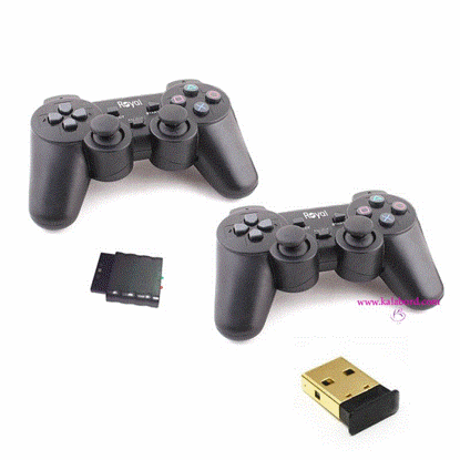 تصویر  دسته بازی دوبل وایرلس شوکدار رویال PC