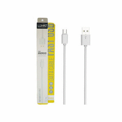 تصویر  کابل اندروید شارژ سریع الدینیو مدلSY-03 رنگ سفید