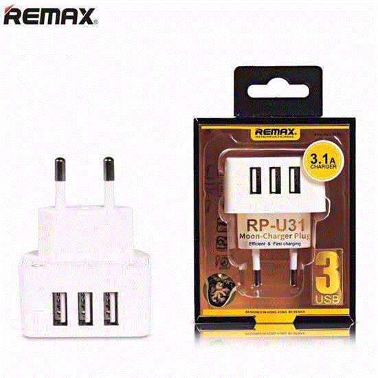 تصویر  آداپتور و شارژر ریمکس سه پورت REMAX 3PORT charger