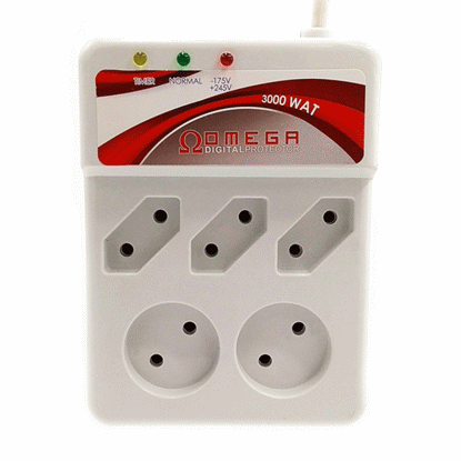 تصویر  محافظ برق 5 خانه امگا OMEGA