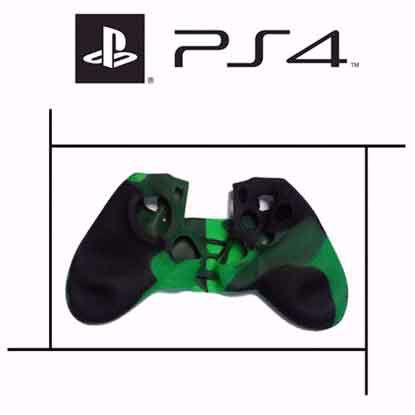 تصویر  روکش دسته پلی استیشن PS4‬‎ سبز چریکی