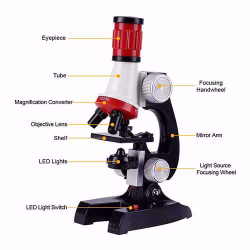 نمایش اجزای مختلف میکروسکوپ 2121