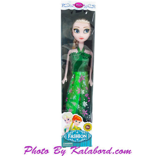 عروسک جعبه ای السا فروزن دیزنی با لباس سبز