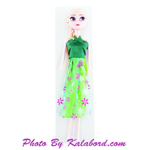 عروسک السا فروزن دیزنی با لباس سبز