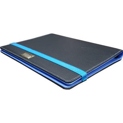 تصویر  کلاسور مایسا دارای بست کشی آبی رنگ