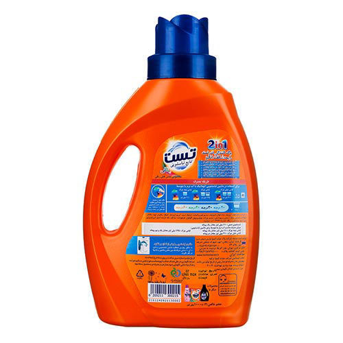 تصویر  مایع لباسشویی مخصوص لباس رنگی تست مدل 2in1 حجم 3 لیتر
