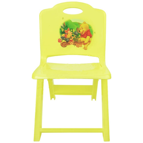 تصویر  صندلی تاشو کودک زرد رنگ تابا