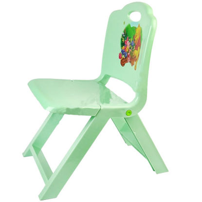 تصویر  صندلی تاشو کودک سبز رنگ تابا