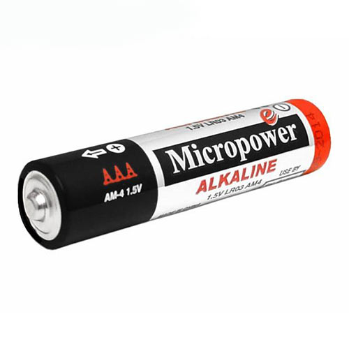 تصویر  باتری نیم قلمی Alkaline میکروپاور 4 عددی