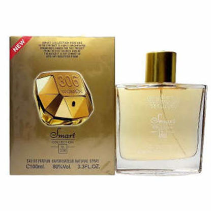 تصویر  ادکلن زنانه اسمارت کالکشن مدل لیدی میلیون کد 306 حجم 100میلی لیتر