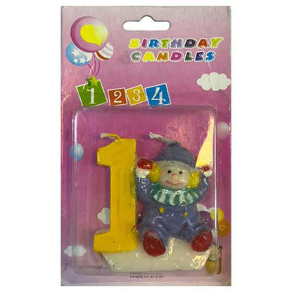 شمع تولد مدل دلقک