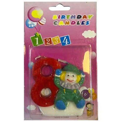 شمع تولد مدل دلقک