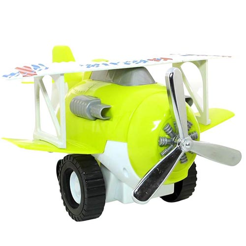 تصویر  هواپیما اسباب بازی دنیز رنگ سبز